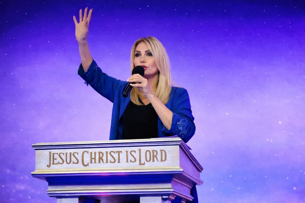 Nausica della Valle preaching